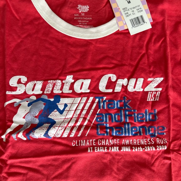 Ascot and hart retro Santa Cruz T-shirt Sz Med - Picture 3 of 3